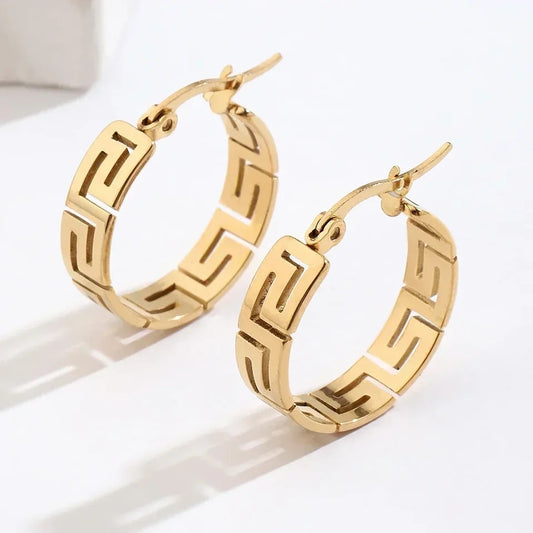 Versace style earring (2.2cm wide)